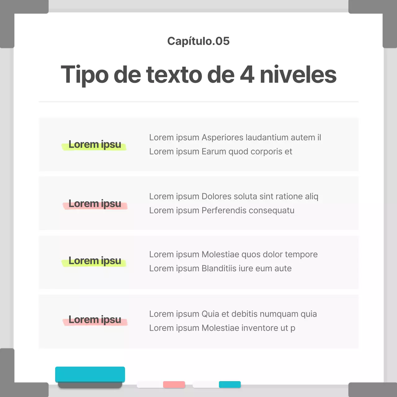 Negocios en un marco de pizarra blanco y sencillo