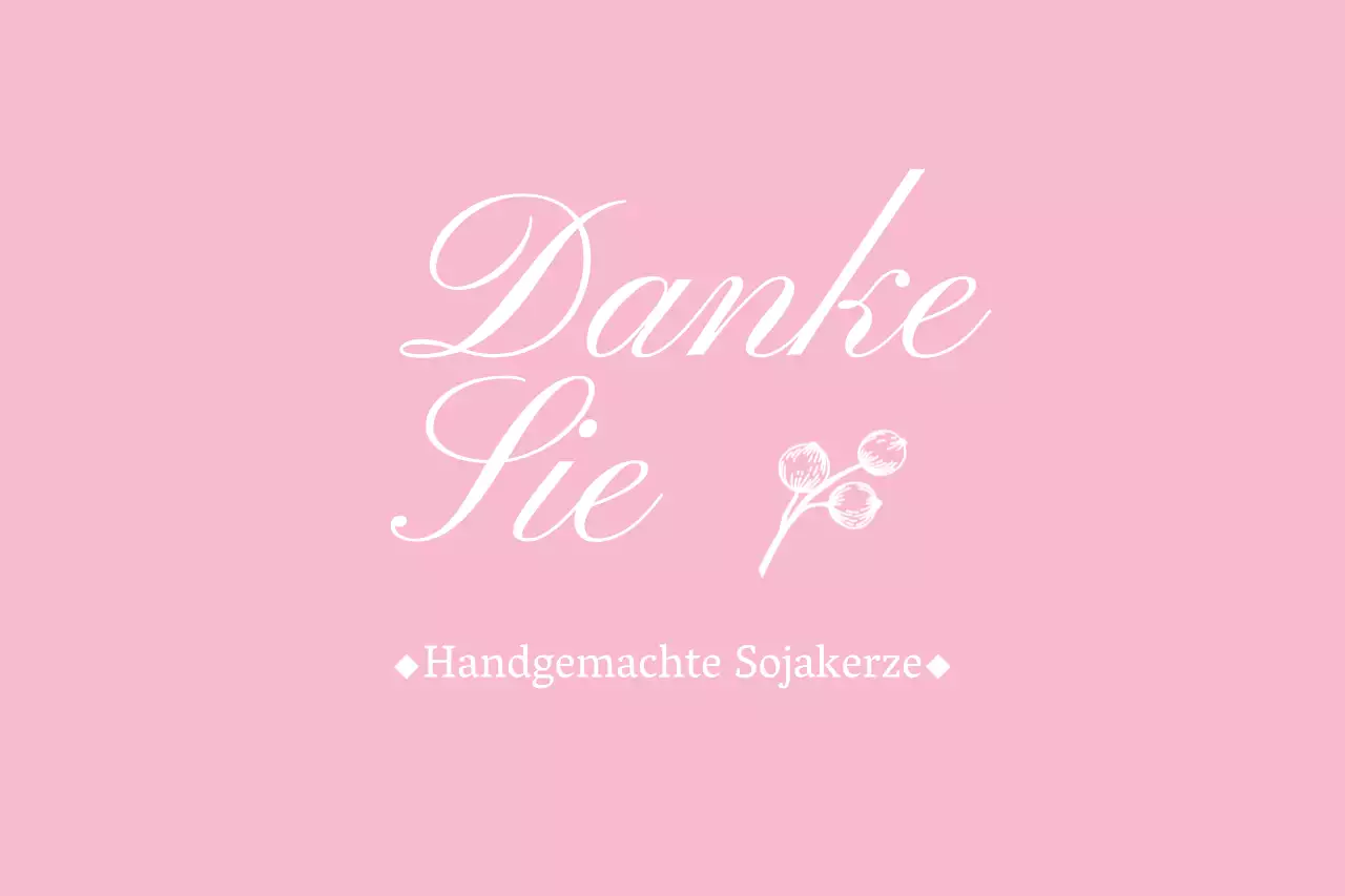 Handgemachte Sojakerze