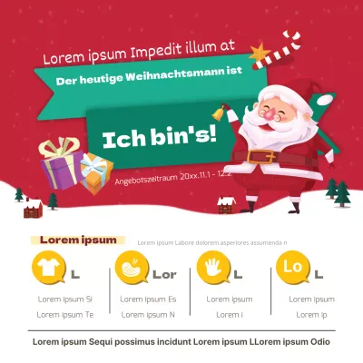 Weihnachtsmann-Sharing-Gruppen