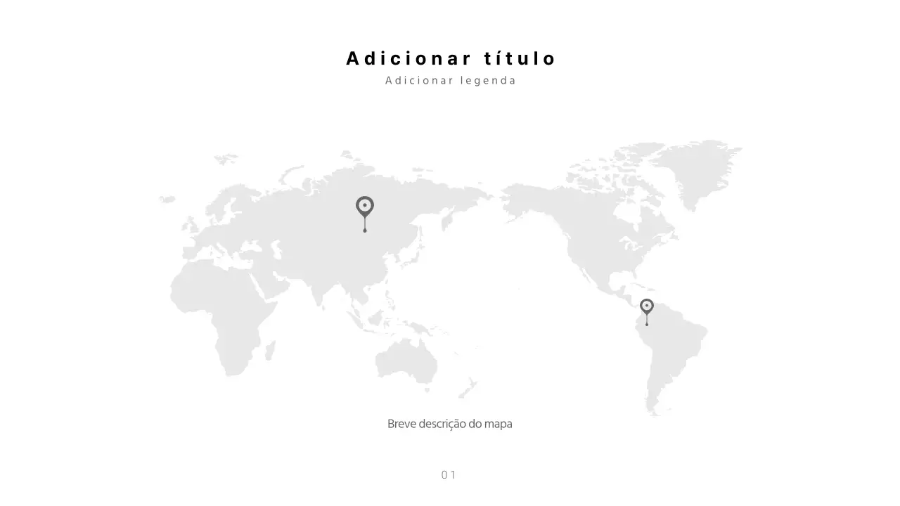 Mapa concetual branco e limpo