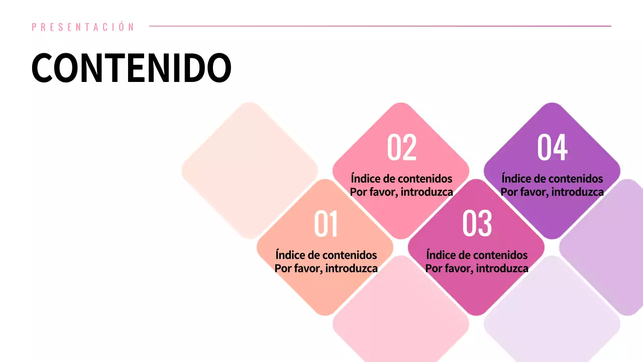 Presentación de distintos diseños con conceptos gráficos de degradado rosa