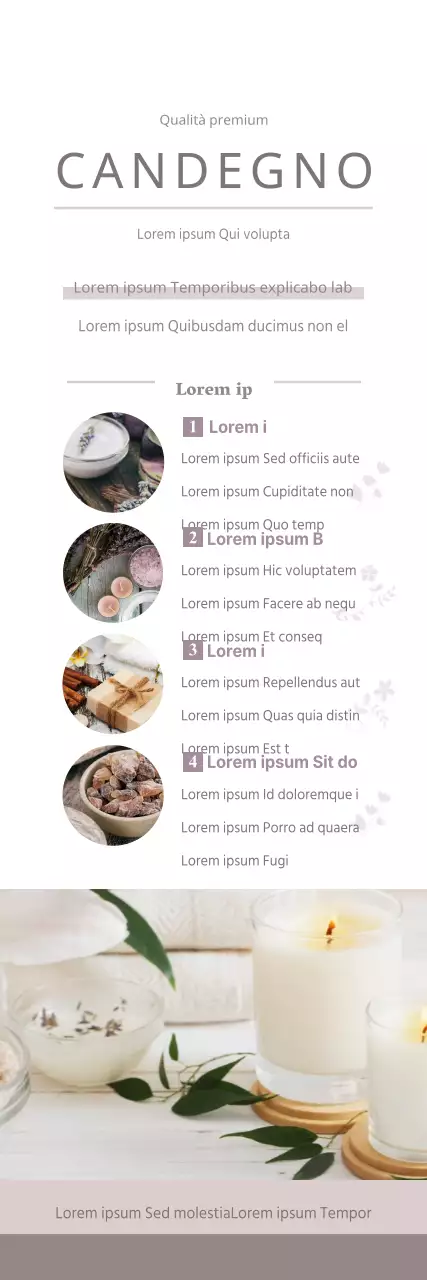 Candele fatte a mano