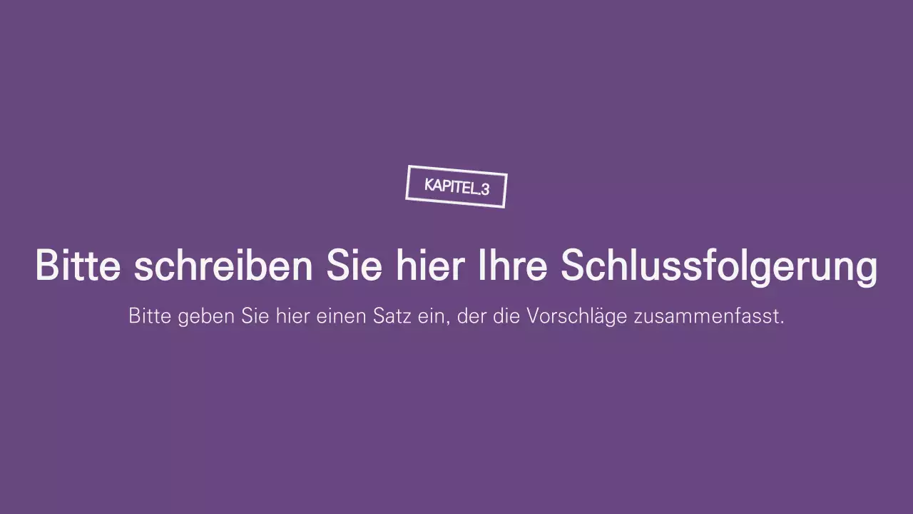 Sauberere Präsentationen