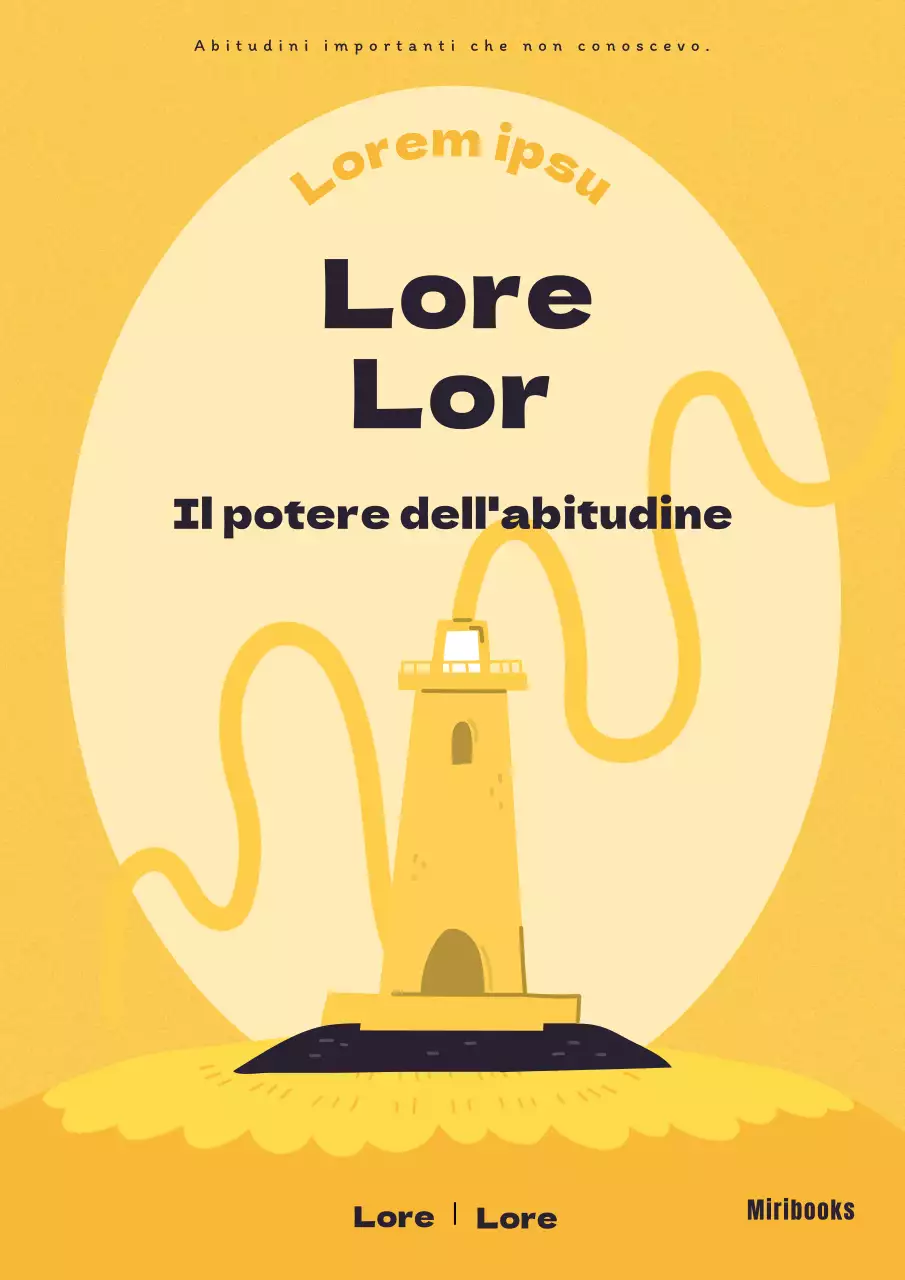 Un libro di auto-aiuto evidenziato da un faro giallo e tranquillizzante