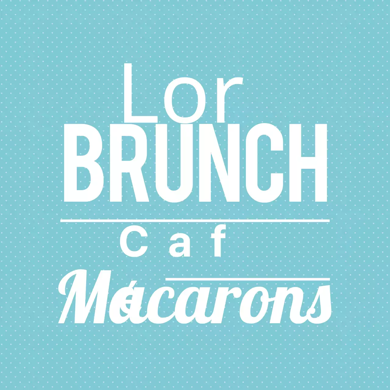 Cafés brunch