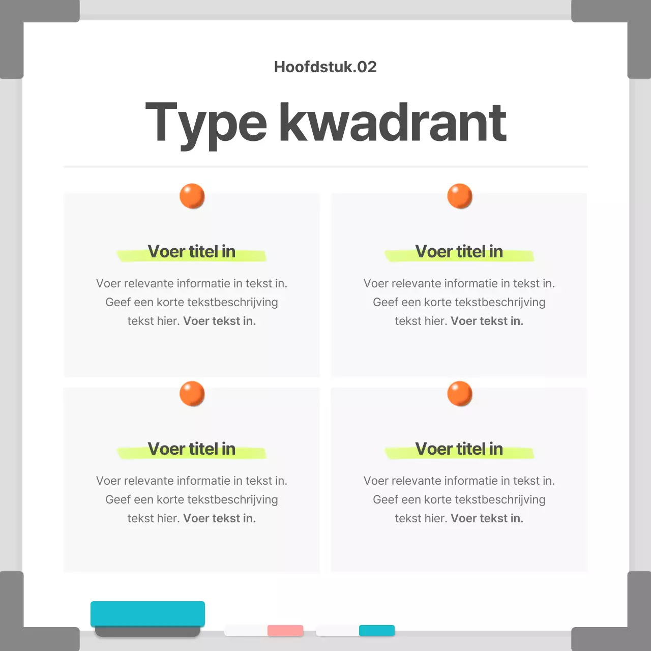 Zakelijk in een wit, eenvoudig whiteboardframe