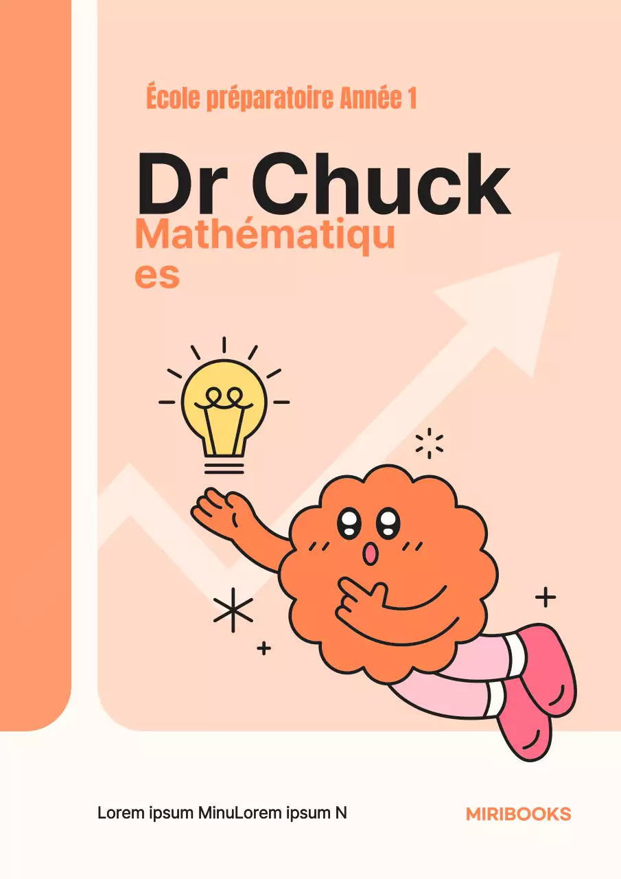 Contenu de formation avec un caractère simple en orange