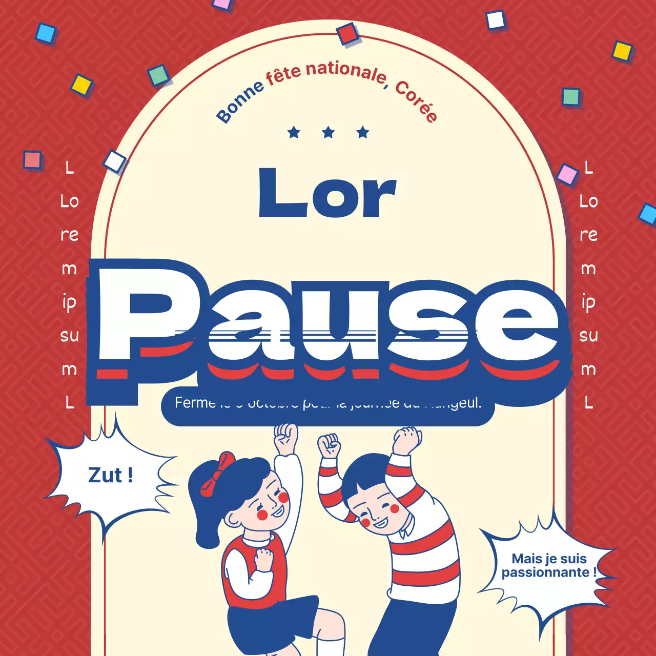 Je suis en congé aujourd'hui