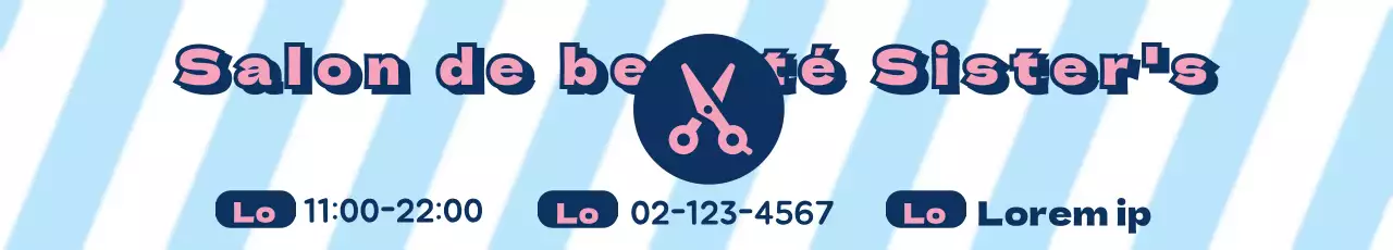 Salon de coiffure_bannière de rue