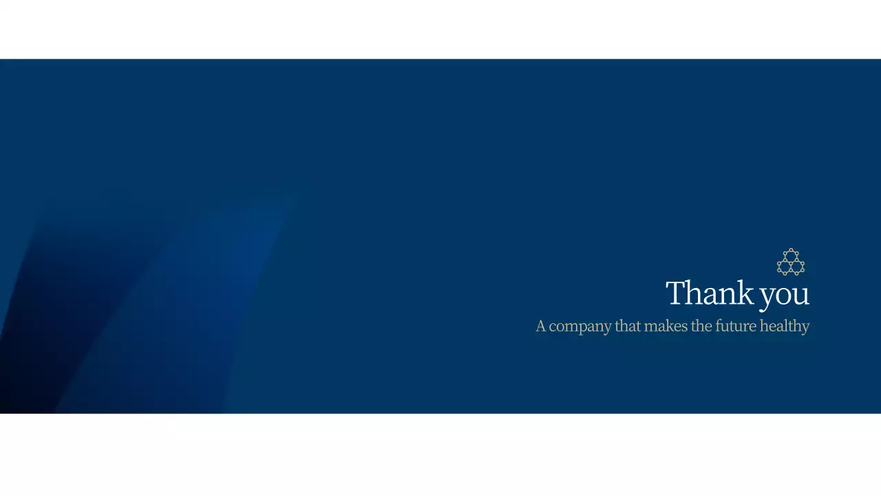 青と茶色の研究室のビジネステーマ（プレゼンテーション用）