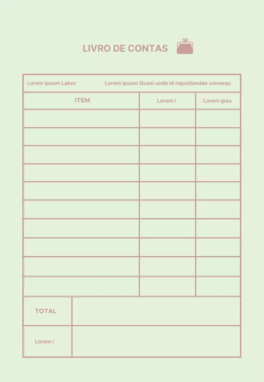 Ícone da casa da moeda Livro de registo doméstico simples