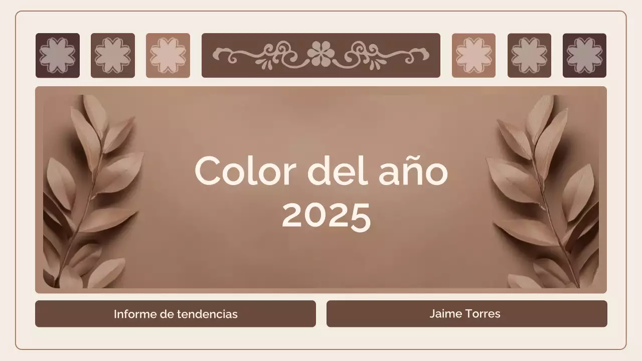 Informe de tendencias del color moca mousse