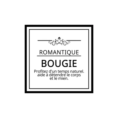 Bougie romantique