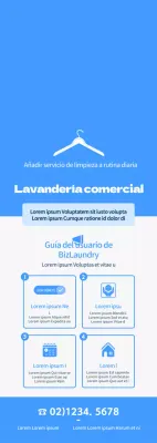 Fresco, nítido y azul Simple Style Laundry Guía del usuario