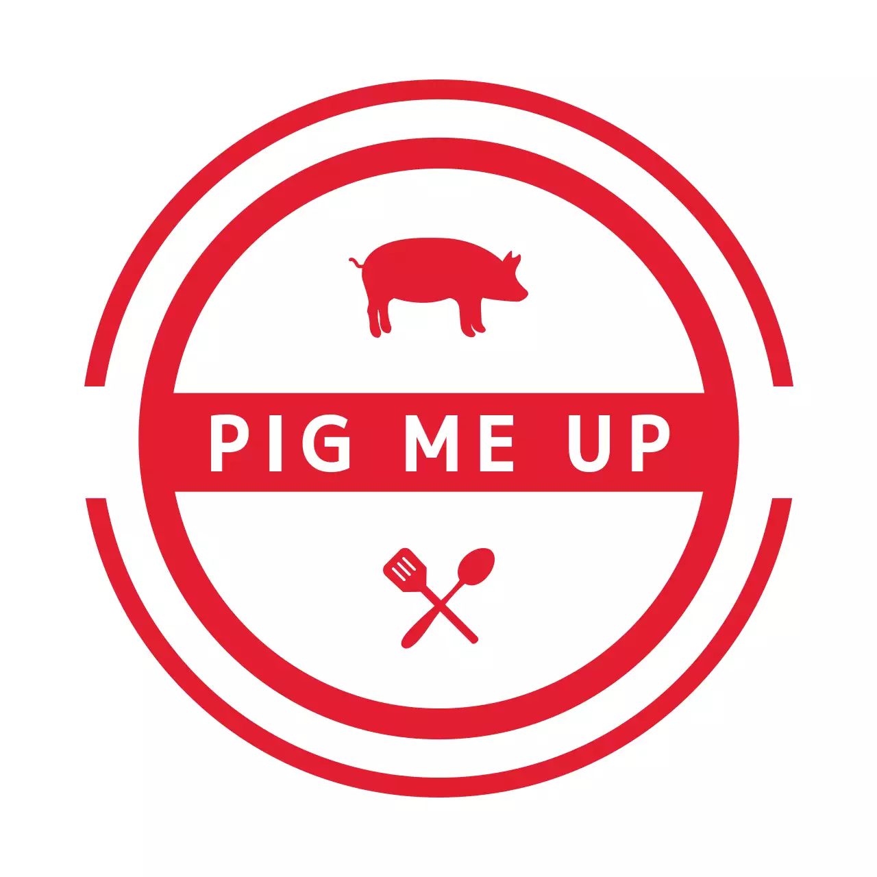 赤 シンプル 食品 ロゴ