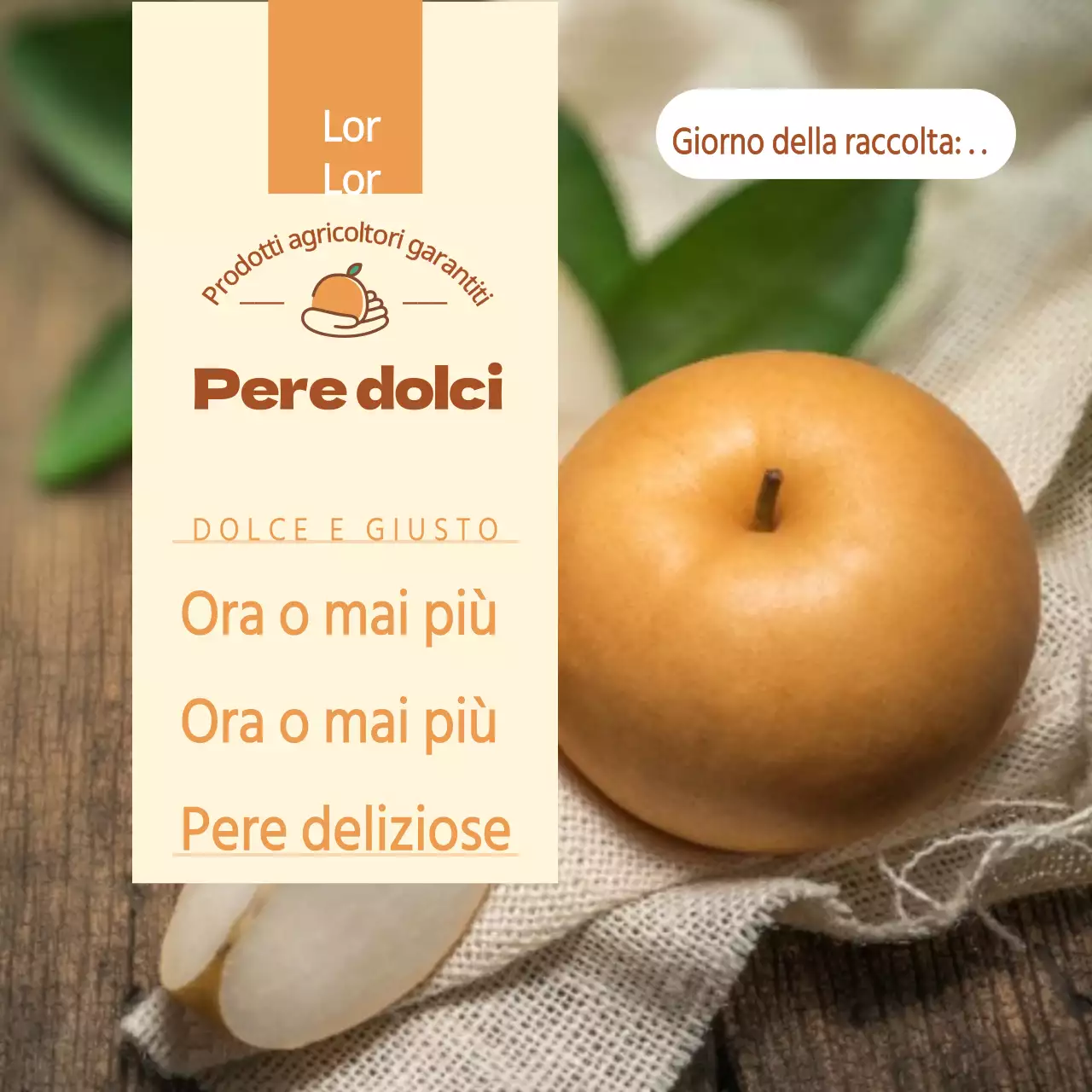 Coltivazioni di pere