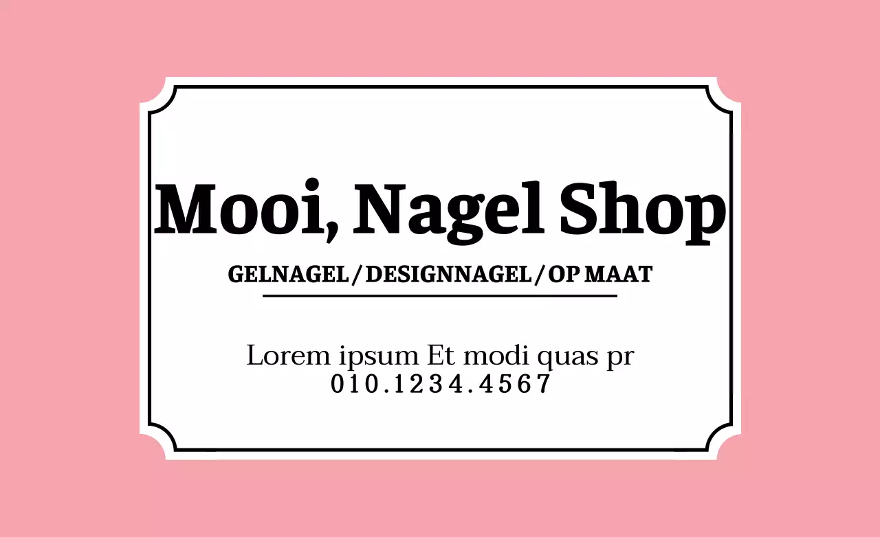 Mooie nagelwinkel