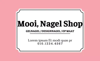 Mooie nagelwinkel