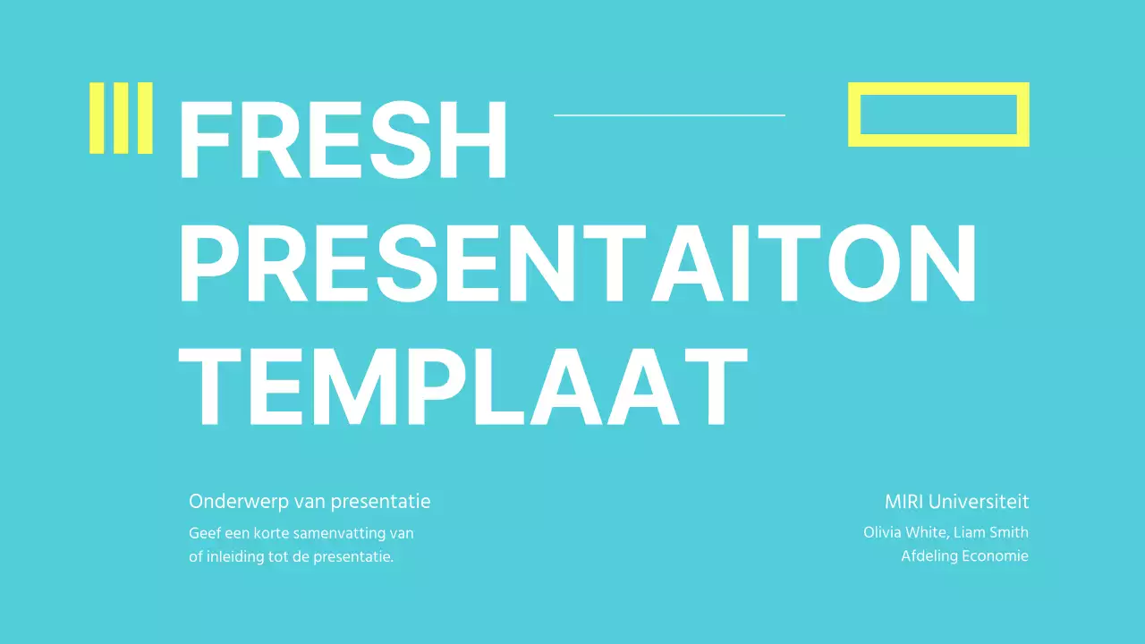 Heldere presentaties