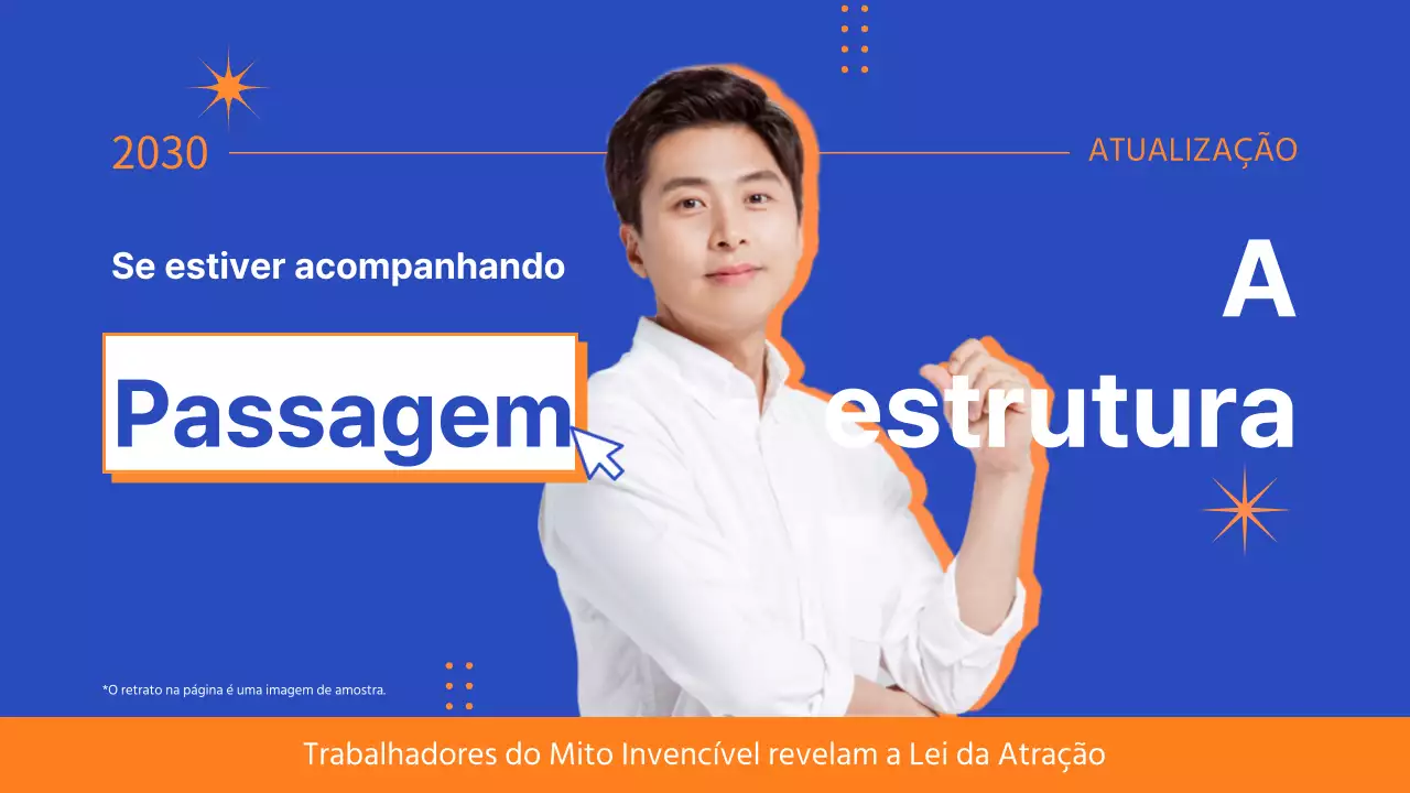 Carta de apresentação da declaração pessoal em laranja e azul, miniatura miniatura miniatura