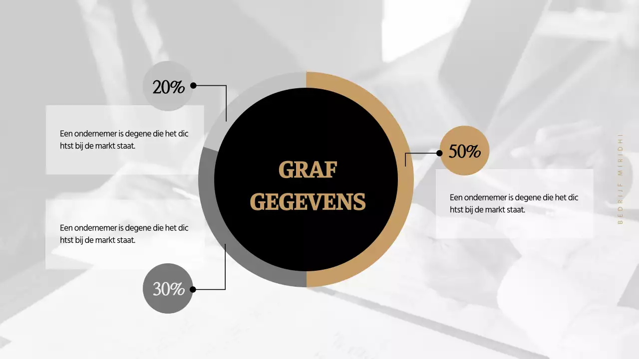 Een eenvoudige conceptgrafiek in bruin en grijs