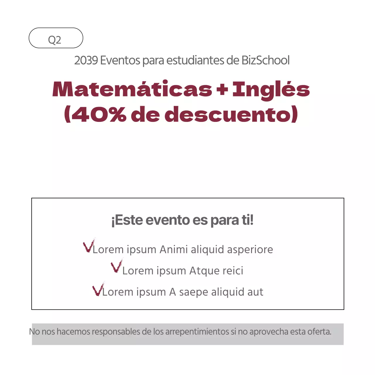 Eventos para estudiantes