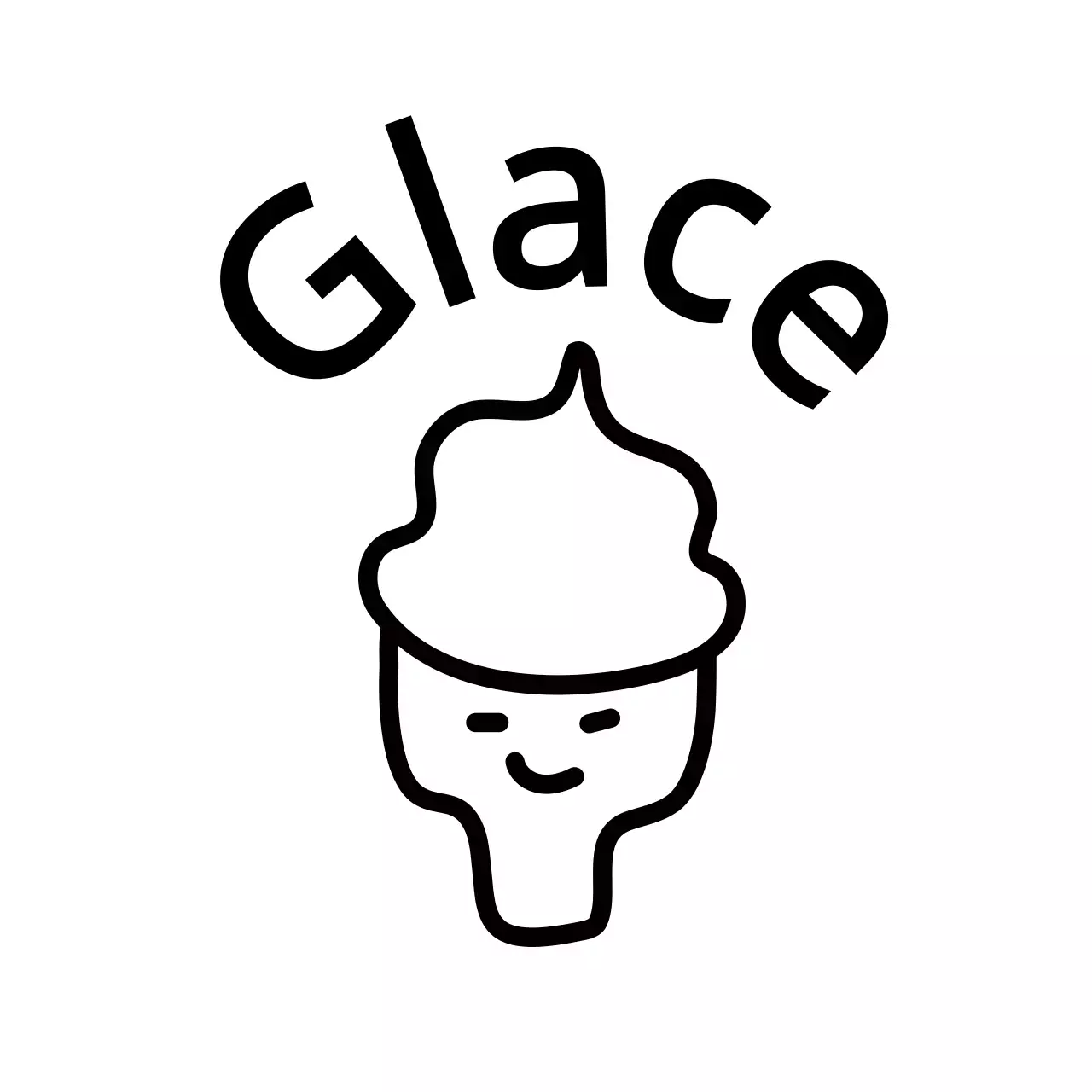 Illustration simple d'objets et d'animaux en noir