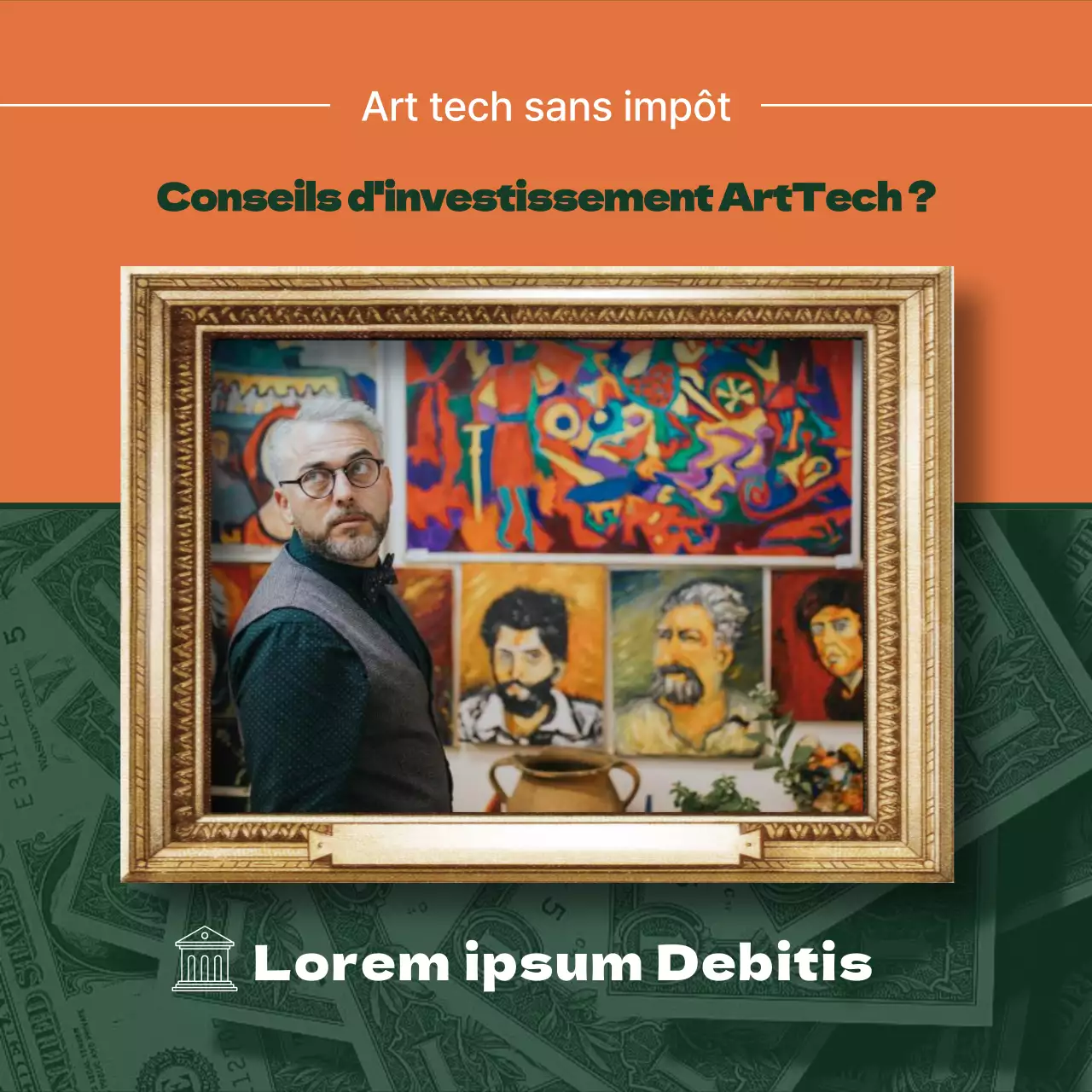 Les luxueuses illustrations orange et vertes d'ArtTech fournissent des informations sur les investissements et la fiscalité.
