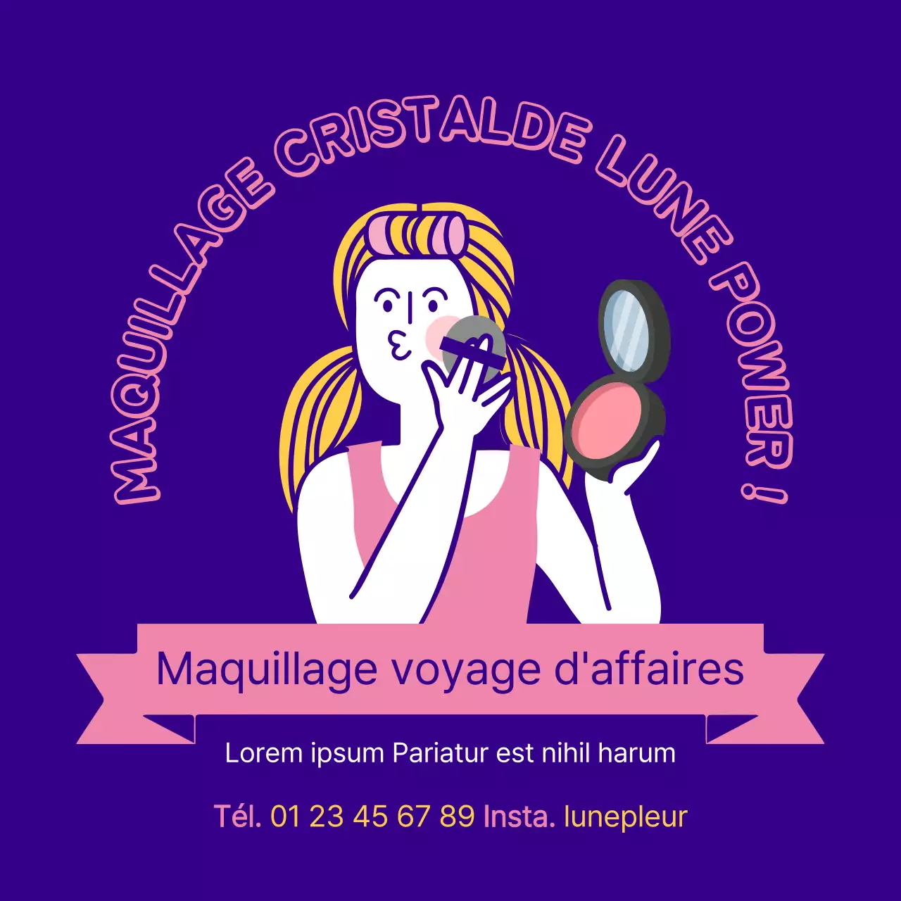 Maquillage pour voyages d'affaires