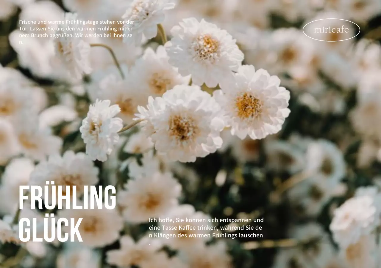 Frühlingshaftes Blumendesign