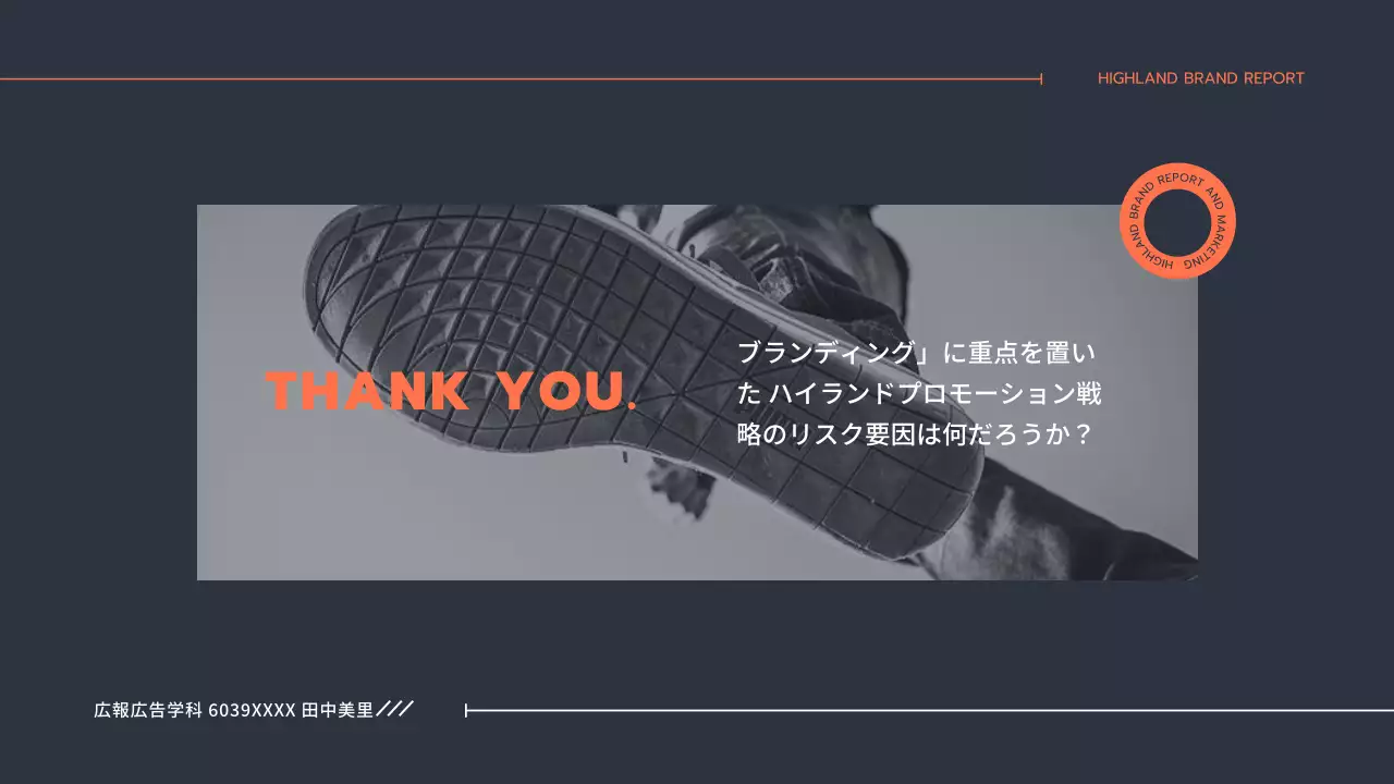 黒 モダン マーケティング プレゼンテーション