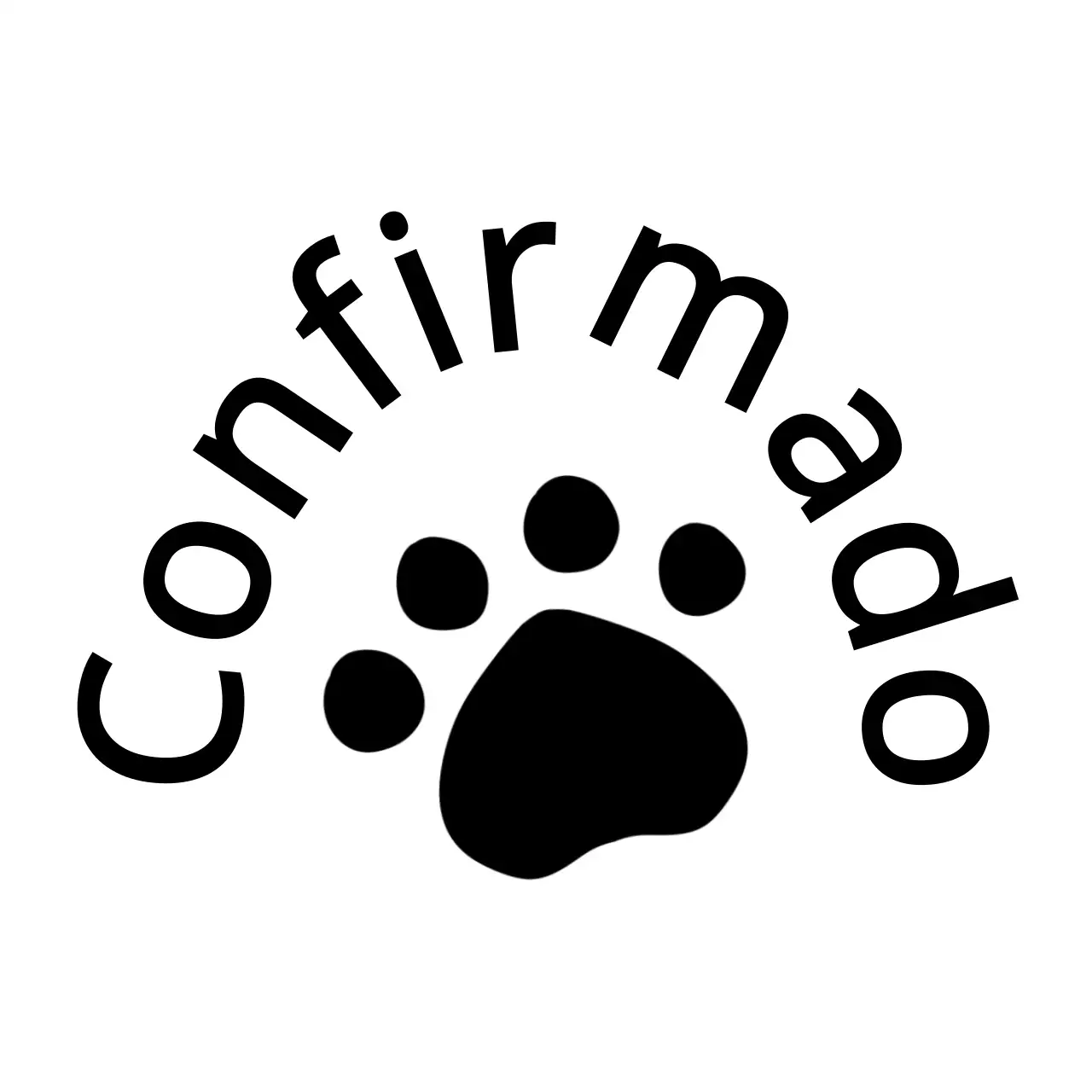 Revisión de deberes con ilustración de pata de animal negra