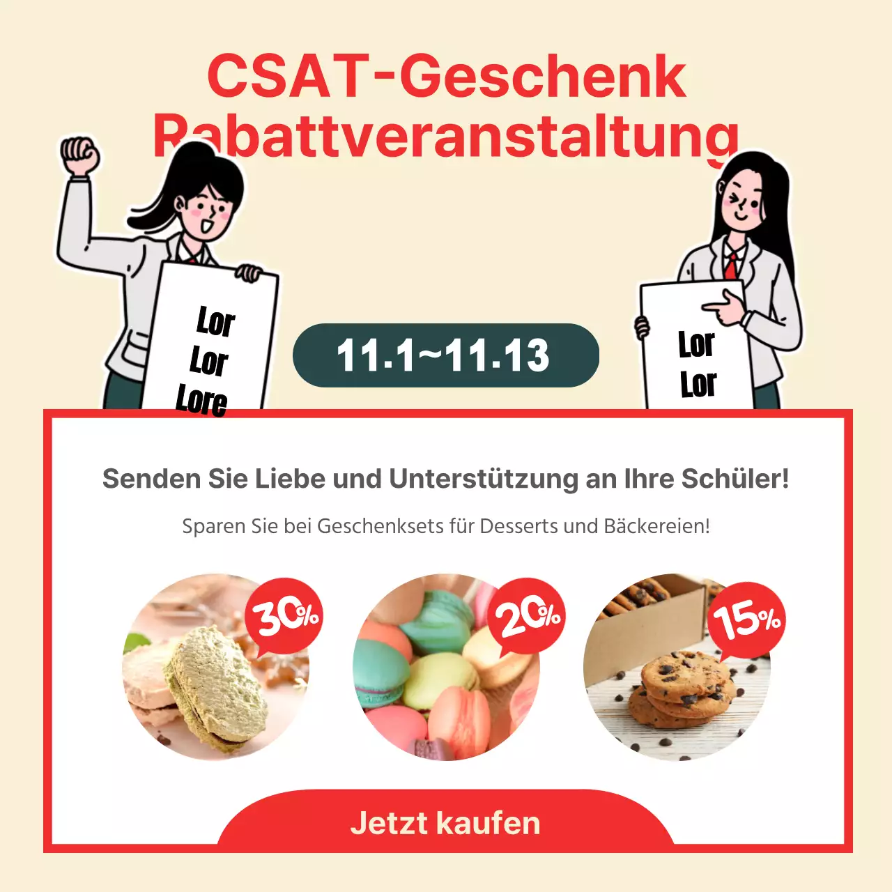 SAT-Geschenkverkauf