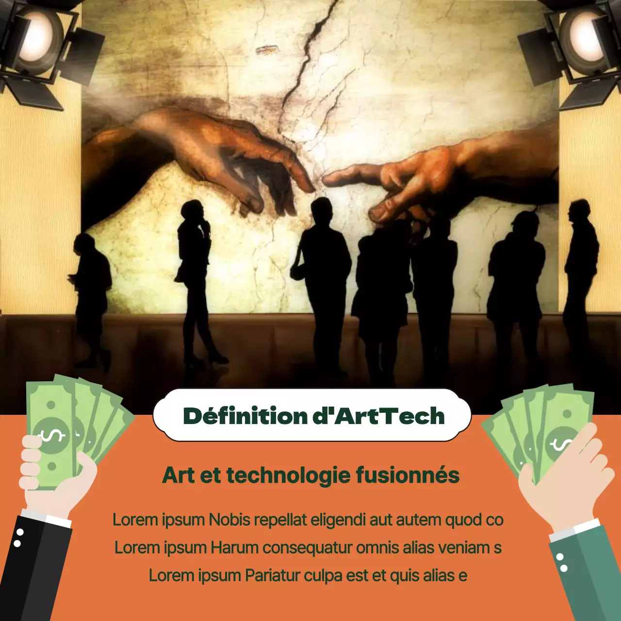 Les luxueuses illustrations orange et vertes d'ArtTech fournissent des informations sur les investissements et la fiscalité.