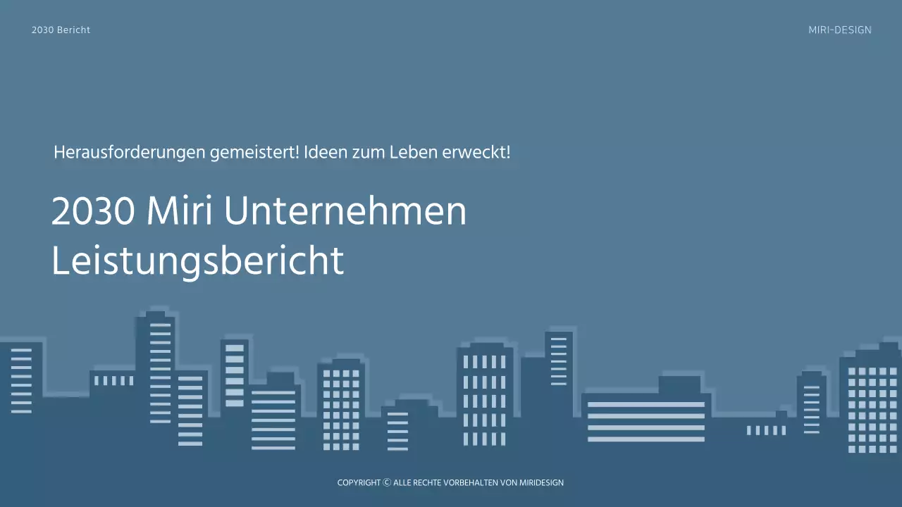 2030 Scorecard Vorlage