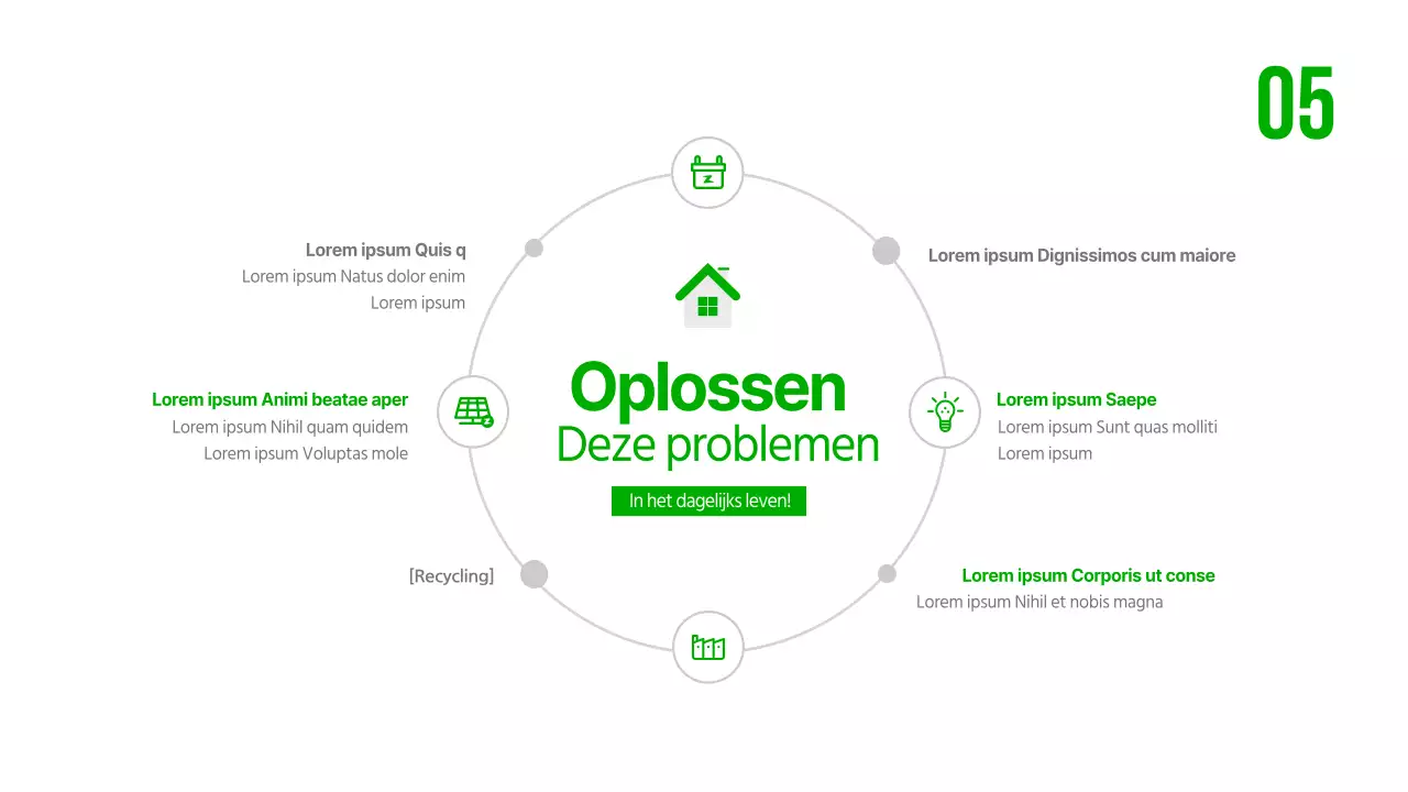 Een groene wereldbol maken