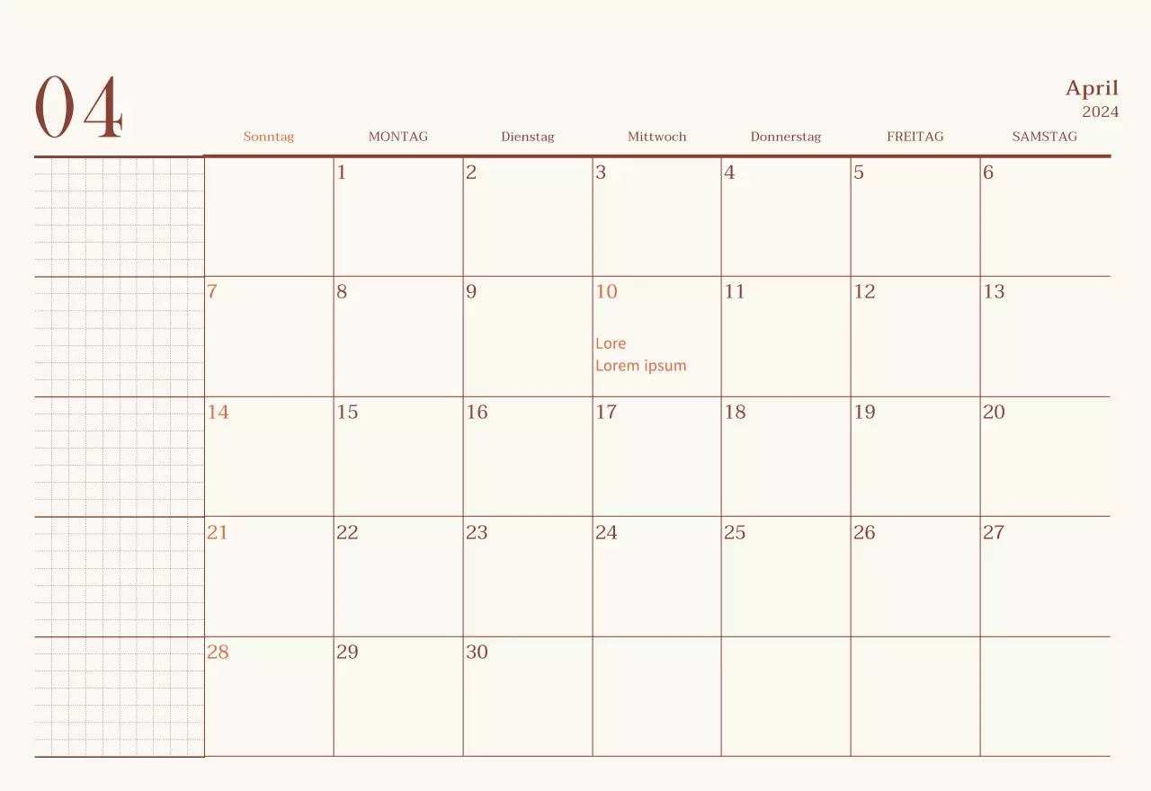 Emotionales Cafe-Fotolayout in Beige und Braun