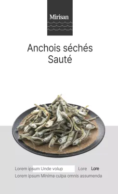 Anchois aux fruits de mer sautés