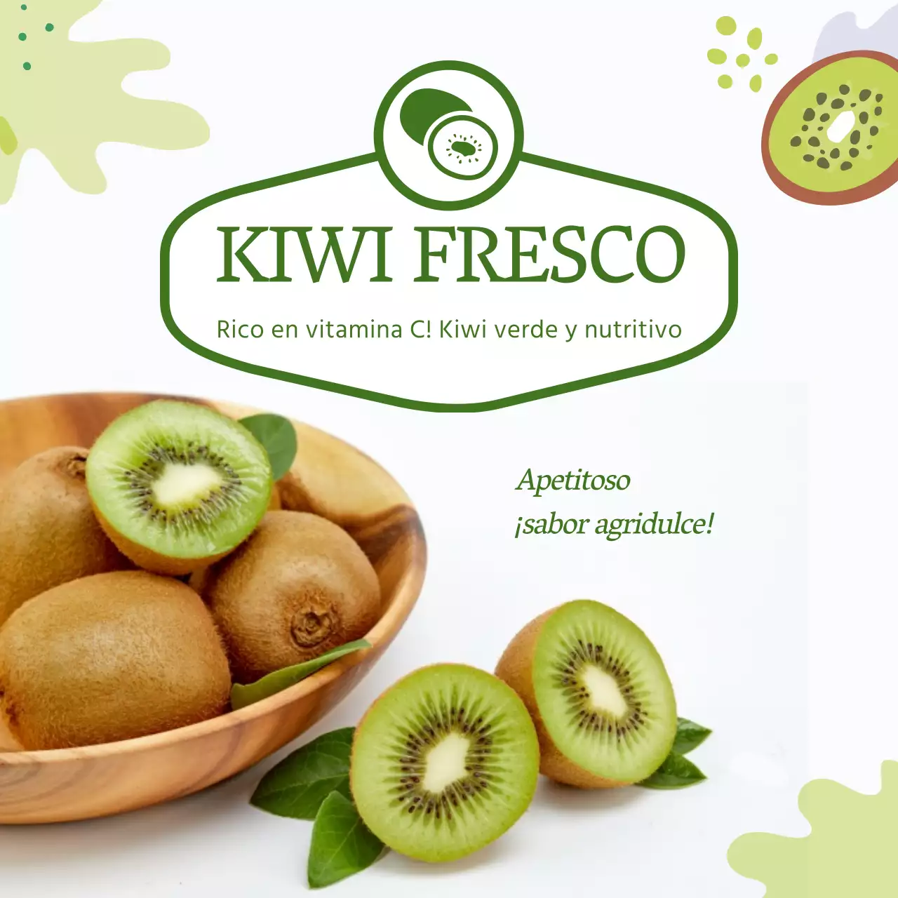 Kiwi verde agridulce fresco kiwi verde kiwi dorado kiwi agridulce KIWI FRESCO Ilustración