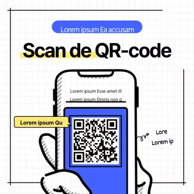 Blauw geruit smartphone-ontwerp