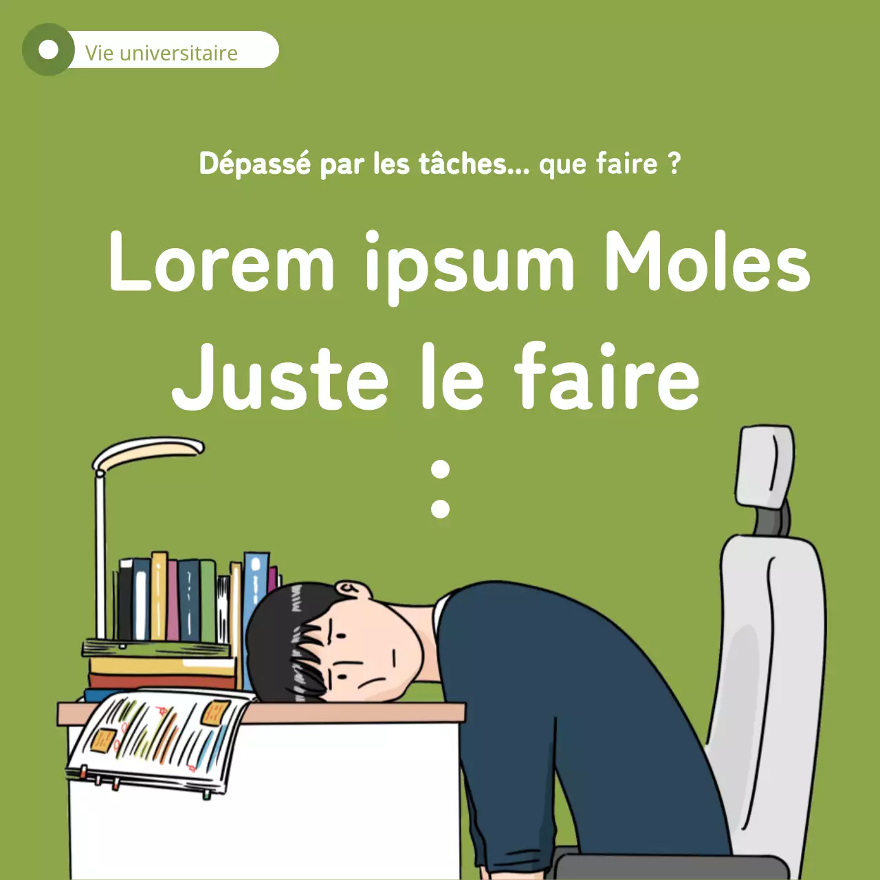 Un billet sur les réalités de la vie universitaire dans toute sa splendeur verte et blanche.