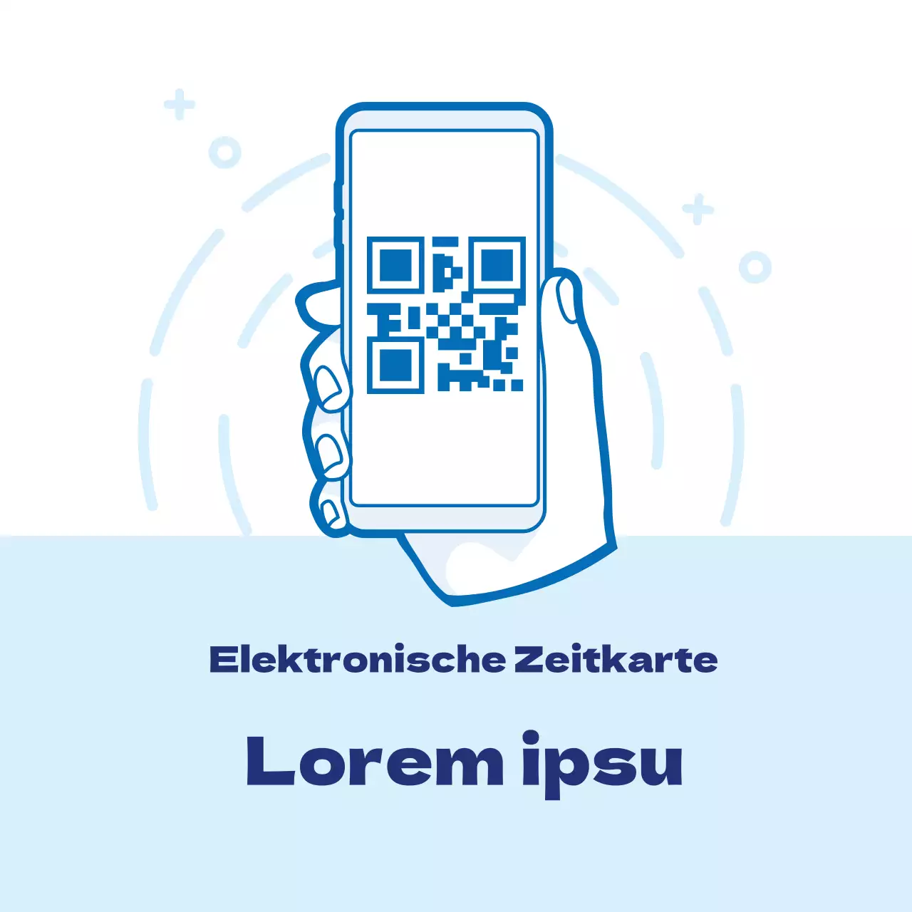 Saubere blaue illustrierte Coronavirus-Etiketten zur Anmeldung