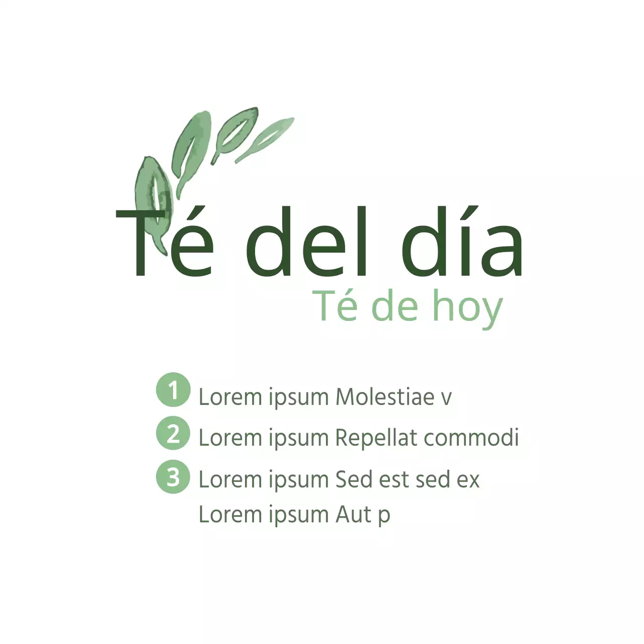 Té del día