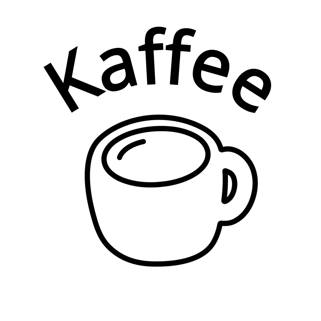 Einfache schwarze Linienillustration von verschiedenen Objekten und Tieren