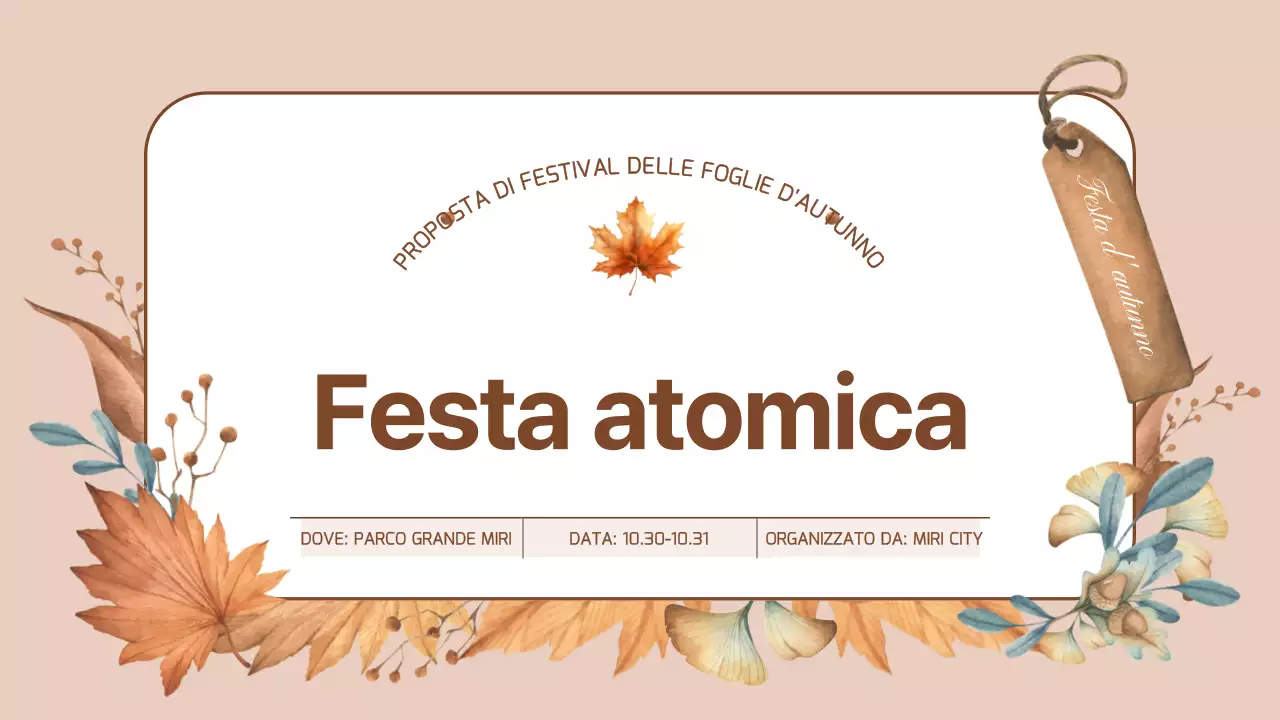 La vostra guida agli eventi autunnali arancioni e naturali