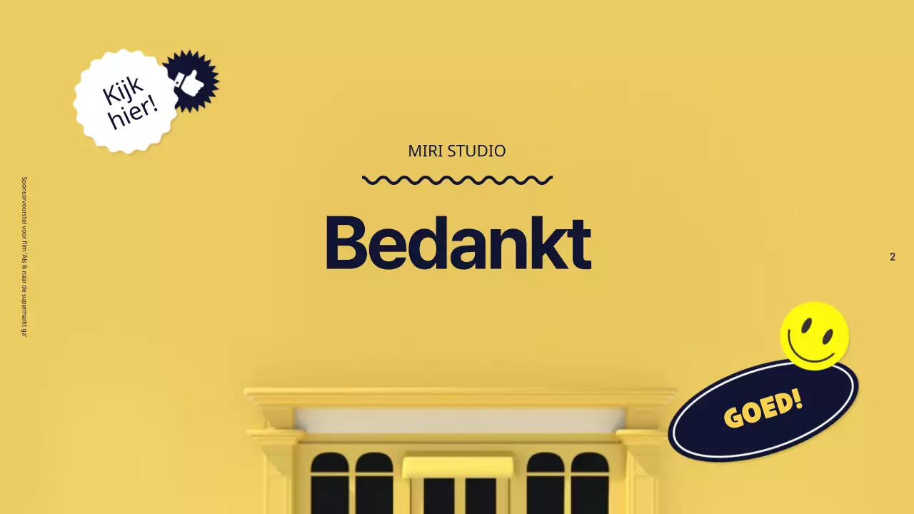 Een kleurrijk voorstel voor filmreclame-sponsoring