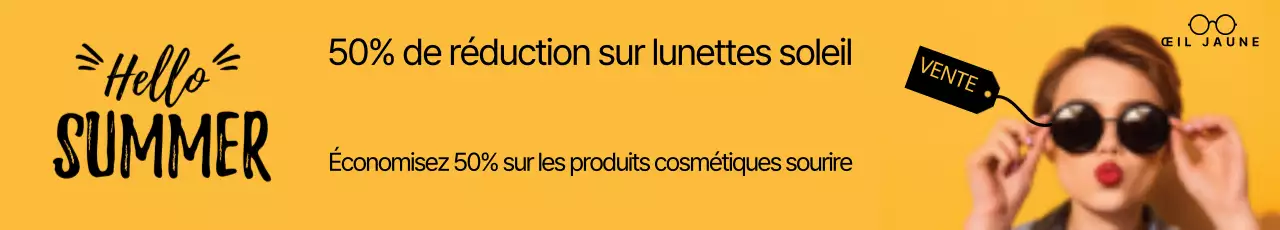 Réduction sur les lunettes de soleil