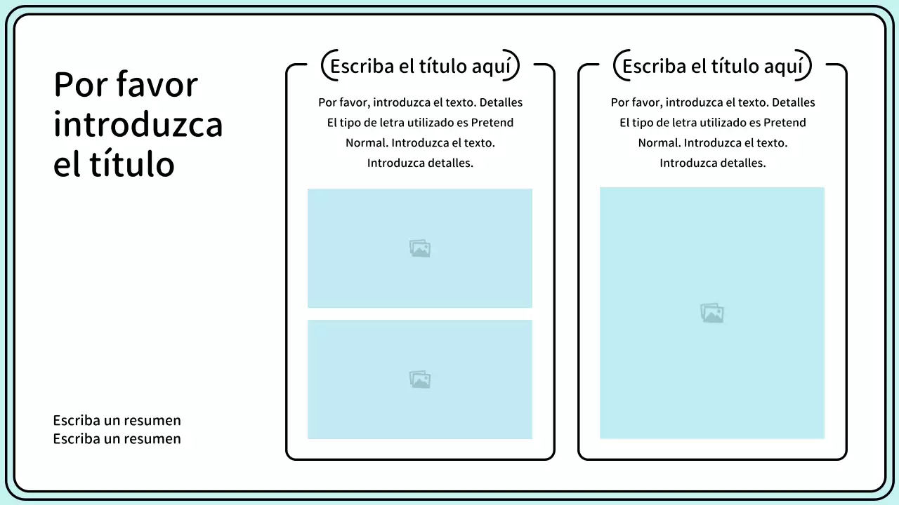 Resalte las palabras clave con un estilo de línea simple en amarillo y menta
