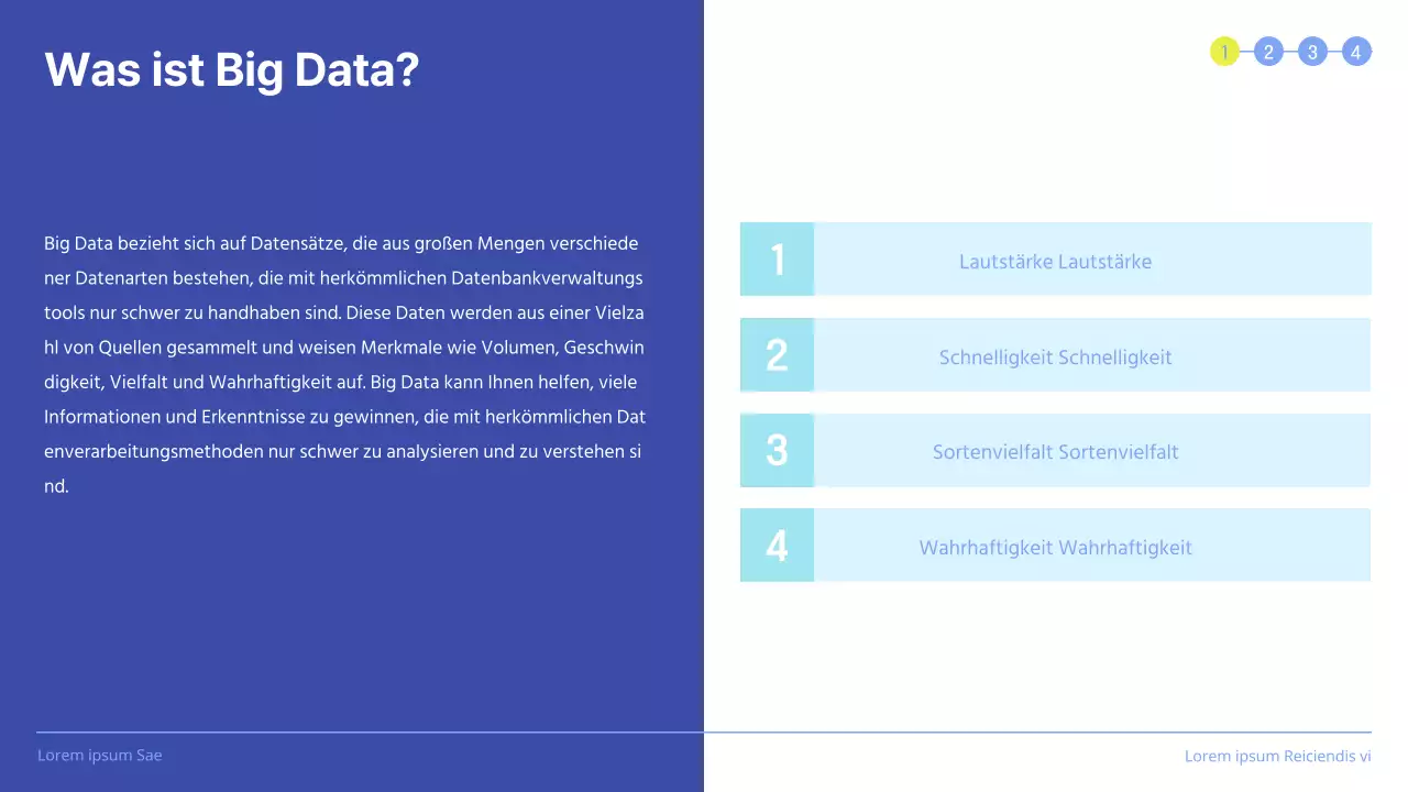 Saubere Präsentation der Leistungsbewertung mit blau hervorgehobenen Quadraten