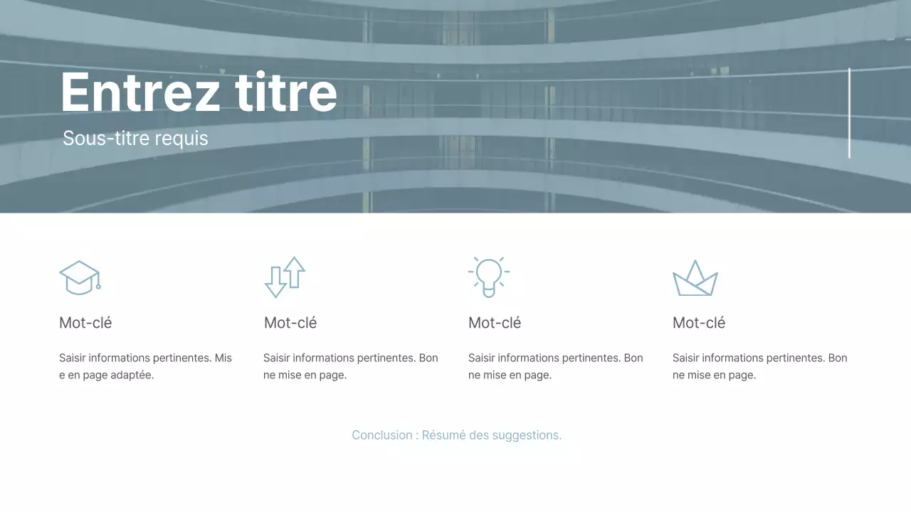 Présentations concises